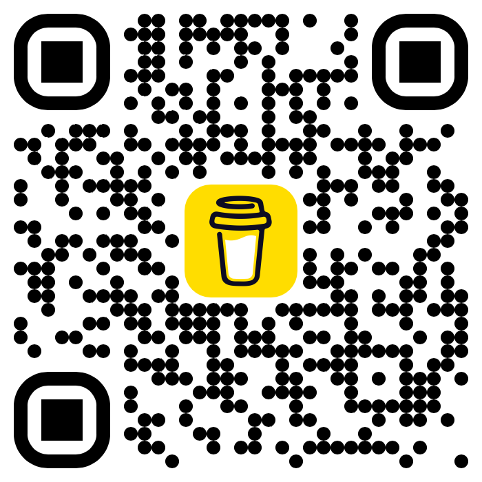 Buy Me a Coffee QR-kod för frivillig donation till Rosenkransen