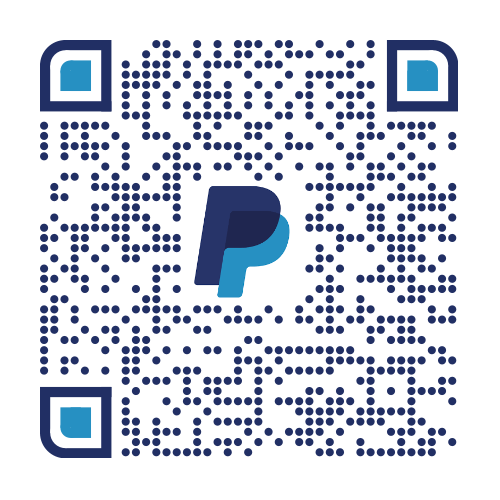PayPal QR-kod för frivillig donation till Rosenkransen
